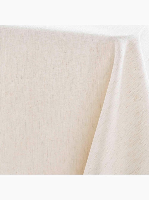 Nappe rectangle en poly-lin avec finition ourlet - Kiabi