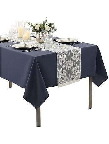 Nappe rectangle en polyester anti tache
