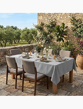Nappe rectangle en polyester anti tache