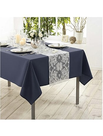 Nappe rectangle en polyester anti tache