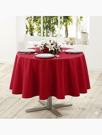 Nappe rectangle en polyester anti tache