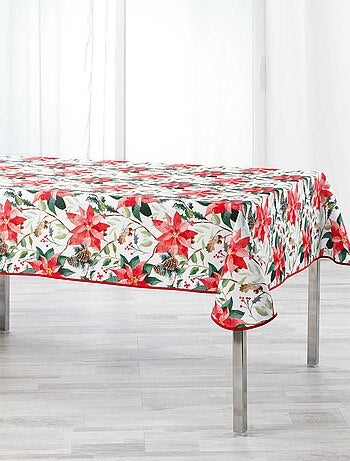 Nappe rectangle fleurie rosière