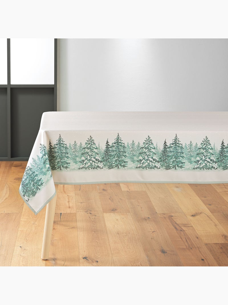 Nappe rectangle Foret de sapin Beige - Kiabi