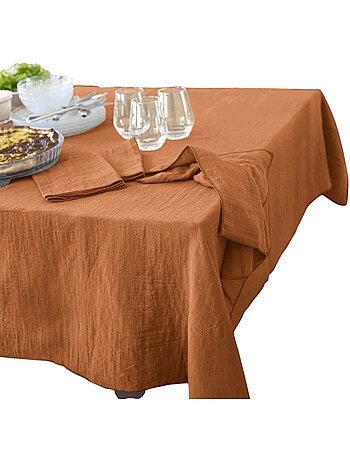 Nappe rectangle gaze de coton Gaia