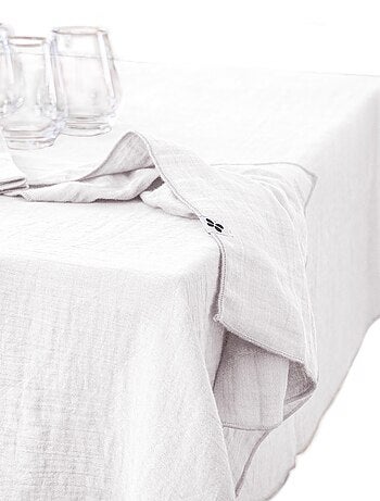 Nappe rectangle gaze de coton Gaia