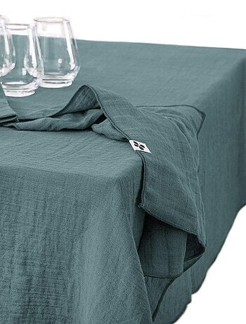 Nappe rectangle gaze de coton Gaia