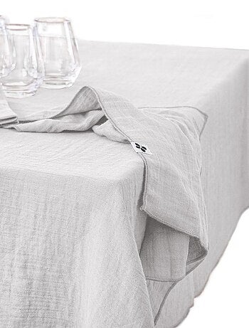 Nappe rectangle gaze de coton Gaia