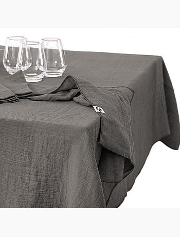 Nappe rectangle gaze de coton Gaia