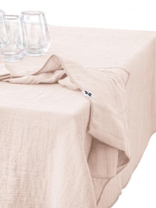 Nappe rectangle gaze de coton Gaia