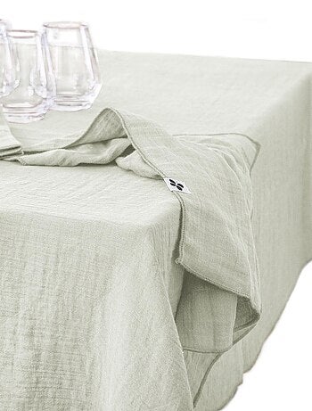Nappe rectangle gaze de coton Gaia