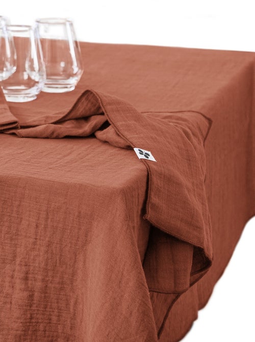 Nappe rectangle gaze de coton Gaia - Kiabi