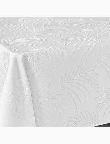 Nappe rectangle jacquard plumette antitache