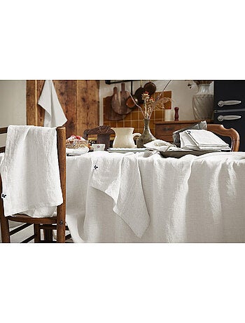 Nappe Rectangle – Lin Lavé Français Luxe - Soline