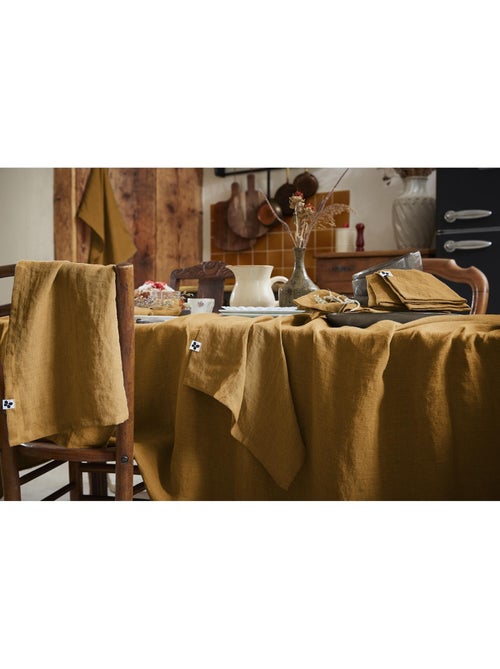 Nappe Rectangle – Lin Lavé Français Luxe - Soline - Kiabi Nappe Rectangle – Lin Lavé Français Luxe - Soline - Kiabi