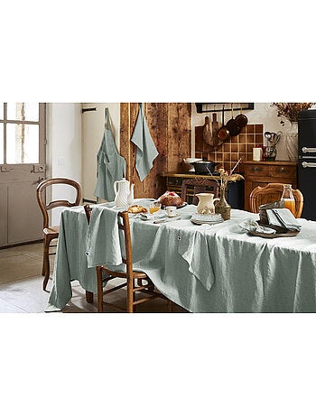 Nappe Rectangle – Lin Lavé Français Luxe - Soline