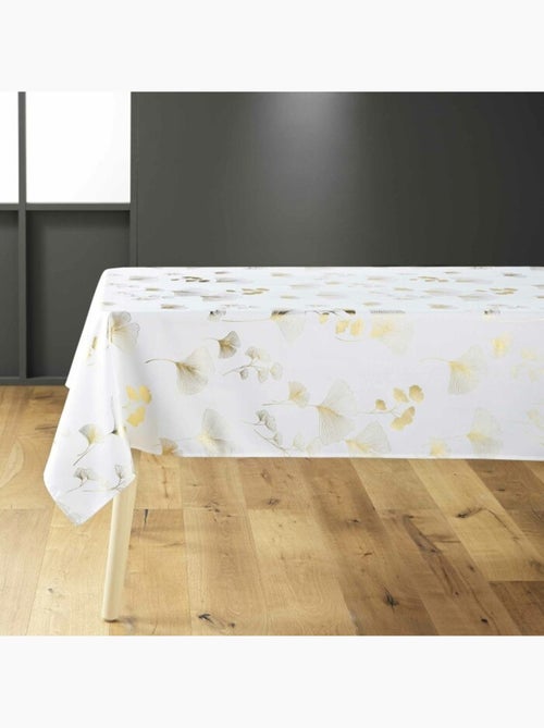 Nappe rectangle polyester imprimé metallisé Bloomy - Kiabi