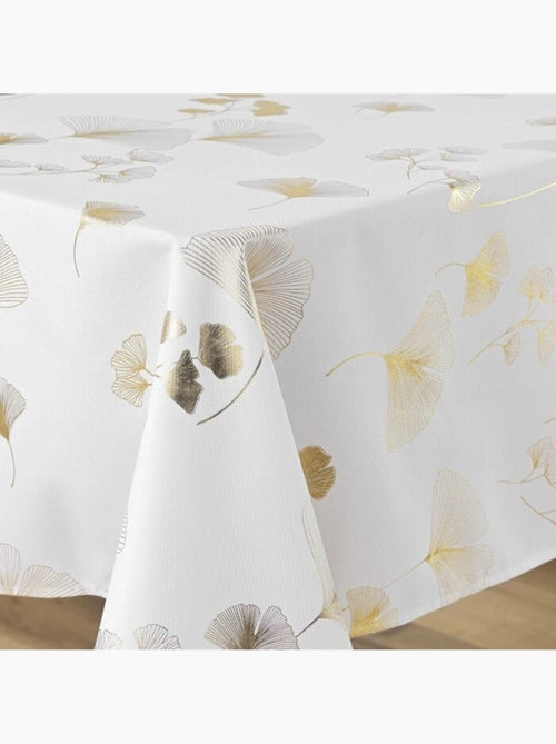 Nappe rectangle polyester imprimé metallisé Bloomy - Kiabi