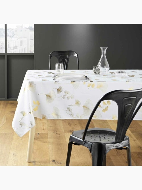 Nappe rectangle polyester imprimé metallisé Bloomy - Kiabi