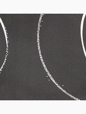 Nappe rectangle polyester imprimé metallisé Bully