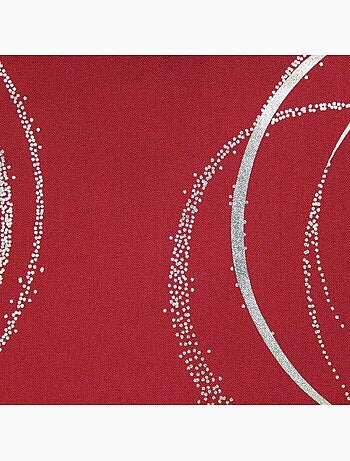 Nappe rectangle polyester imprimé metallisé Bully