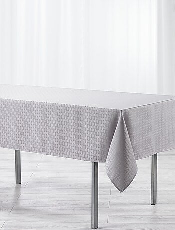 Nappe rectangle polyester Jacquard Damasse Maillon Rouge 140 x 300 cm