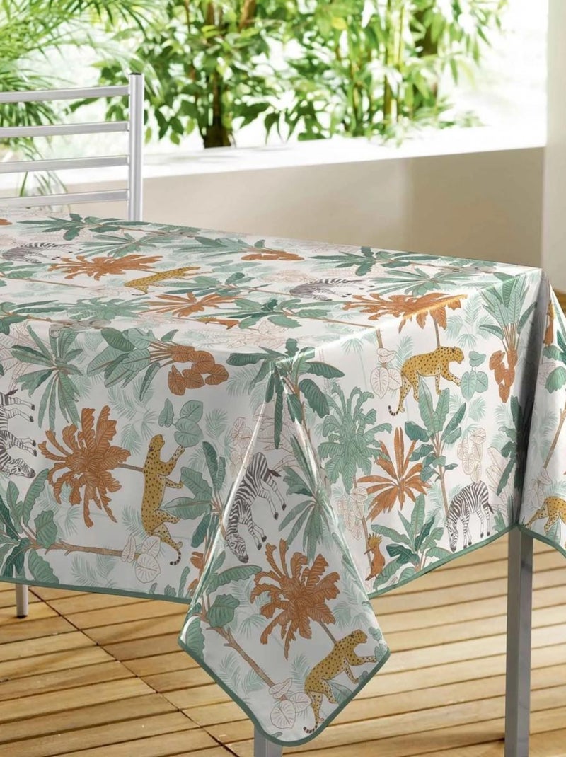 Nappe rectangle PVC Aventura Vert - Kiabi