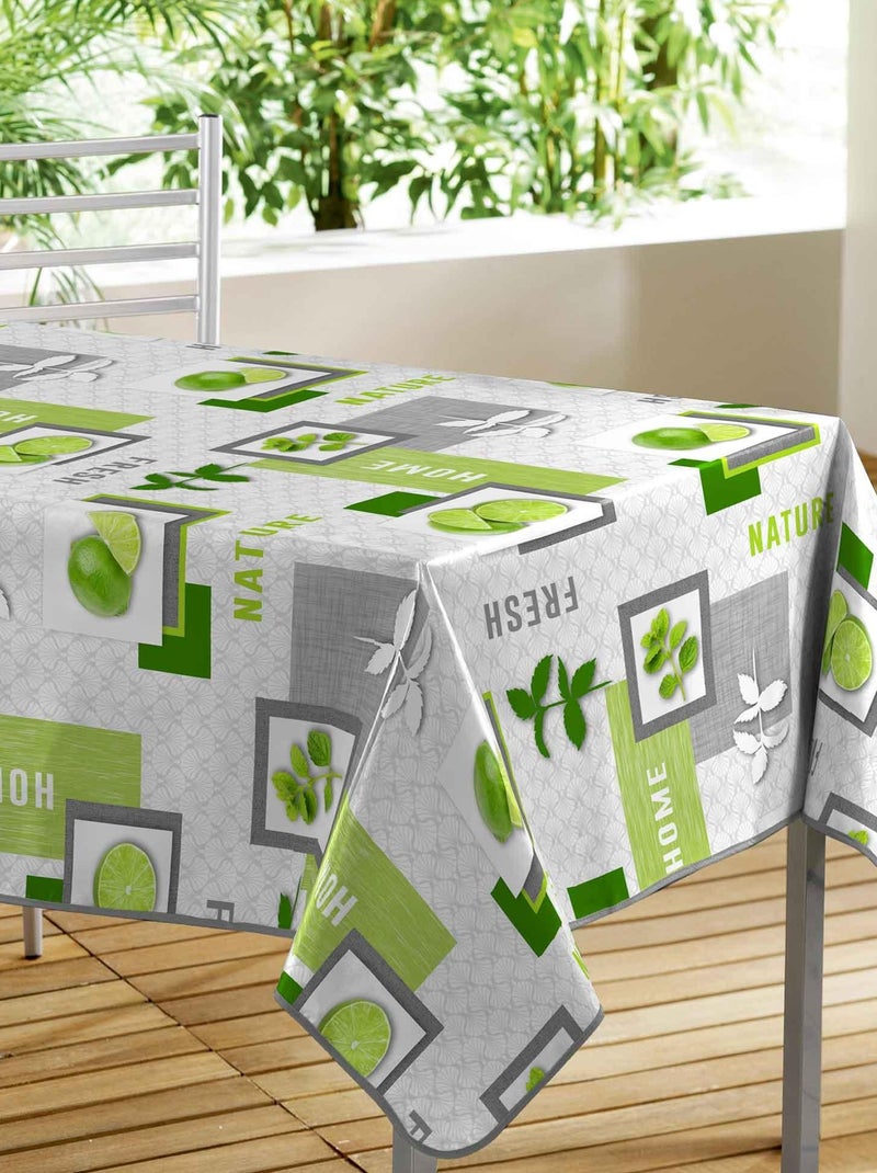 Nappe rectangle PVC Citron vert Vert - Kiabi