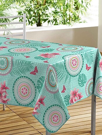 Nappe rectangle PVC Damanlys mandala menthe