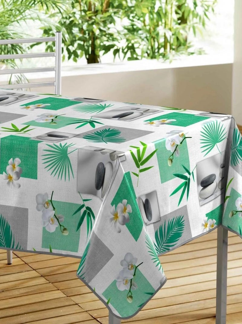 Nappe rectangle PVC Fliss Vert - Kiabi