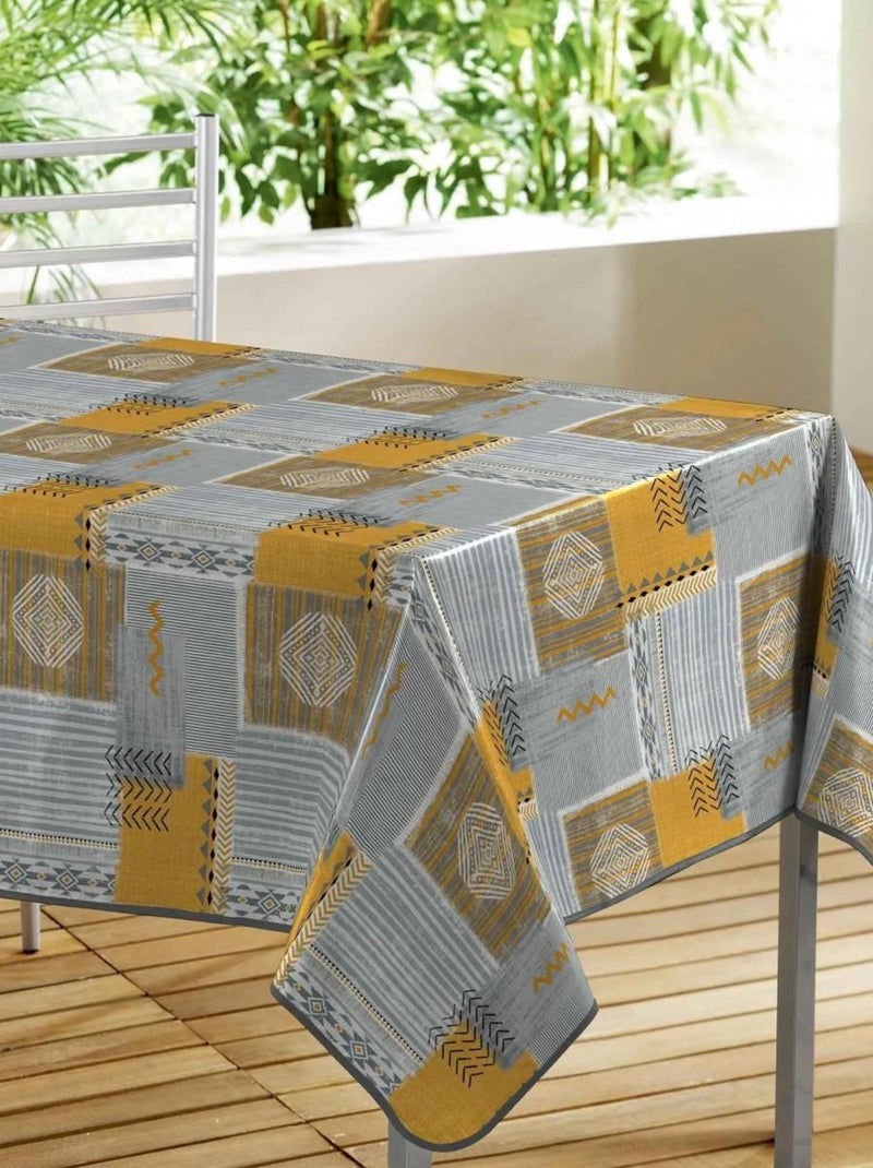 Nappe rectangle PVC Tazina Gris - Kiabi