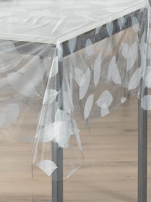 Nappe rectangle transparente print feuillages - Kiabi