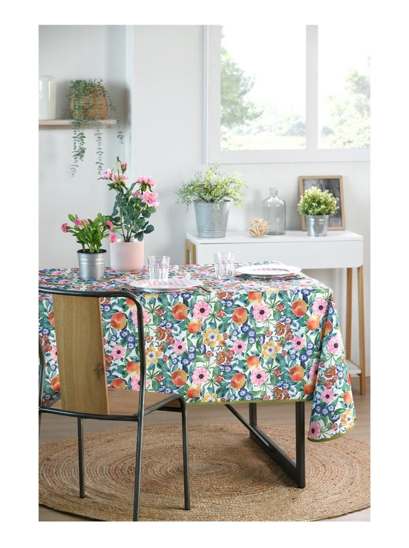 Nappe rectangle Verger fleuri Vert - Kiabi