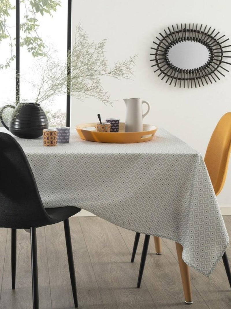 Nappe rectangulaire 140x240 cm Etnik Gris - Kiabi