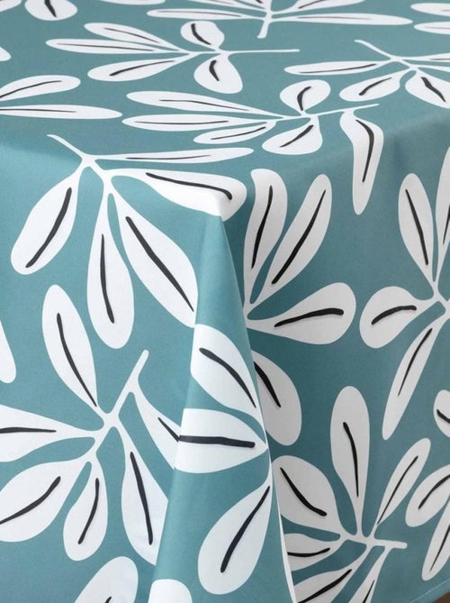 Nappe rectangulaire 140x240 cm Sandy bleu microfibre - Kiabi