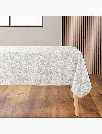 Nappe rectangulaire 145x240 antitache imprimé métallisé