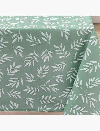 Nappe rectangulaire 145x240 antitache milova vert sauge