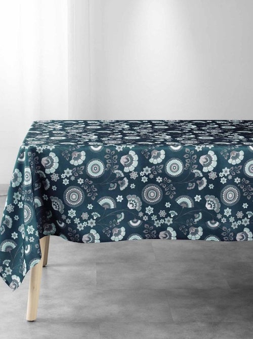 Nappe rectangulaire 145x240 cm Garance bleu - Kiabi Nappe rectangulaire 145x240 cm Garance bleu - Kiabi
