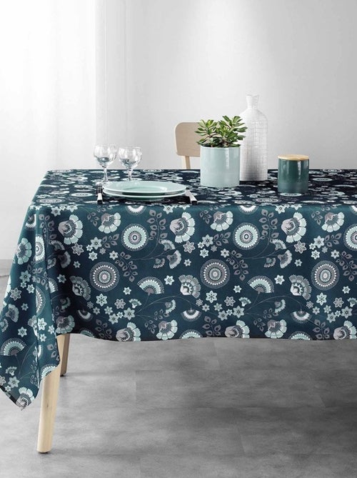 Nappe rectangulaire 145x240 cm Garance bleu - Kiabi Nappe rectangulaire 145x240 cm Garance bleu - Kiabi