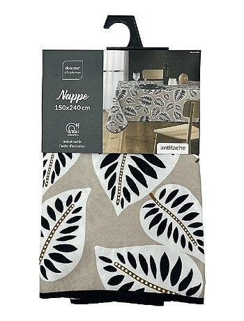 Nappe rectangulaire 150x240 cm Alma naturel