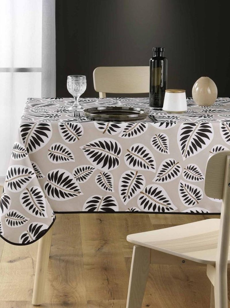 Nappe rectangulaire 150x240 cm Alma noir Noir - Kiabi
