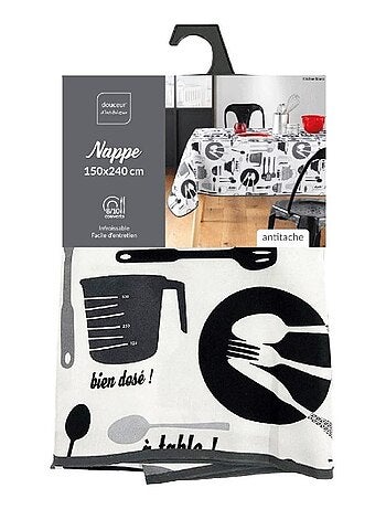 Nappe rectangulaire 150x240 cm Kitchen blanc