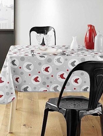 Nappe rectangulaire 150x240 cm Suzette gris