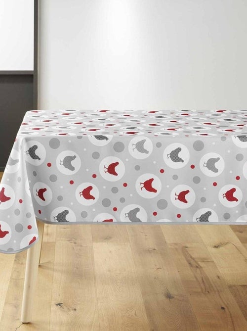 Nappe rectangulaire 150x240 cm Suzette gris - Kiabi Nappe rectangulaire 150x240 cm Suzette gris - Kiabi