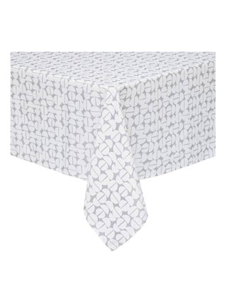 Nappe rectangulaire à motifs gris 140 x 240 cm