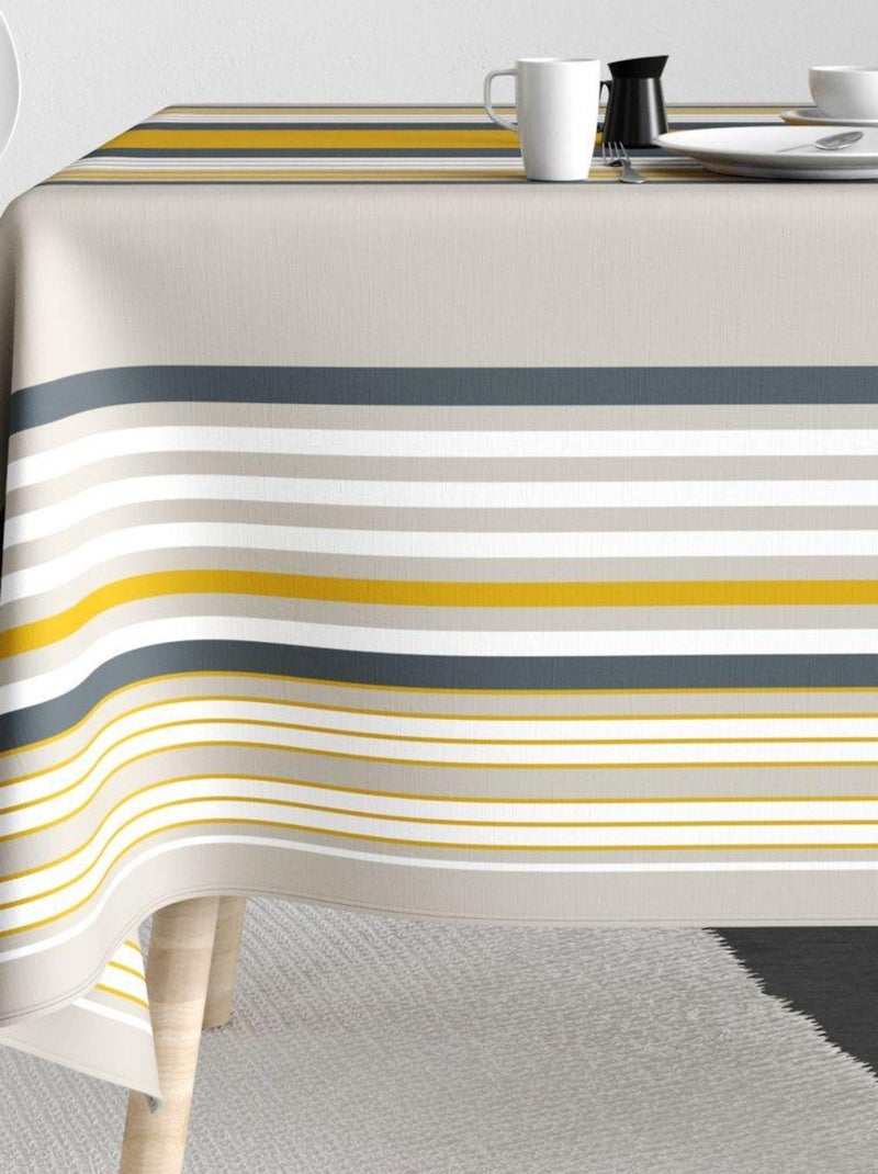 Nappe rectangulaire anti tache en Coton - Baya Safran Safran - Kiabi