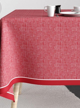 Nappe rectangulaire anti tache en Coton - Chambray Tango