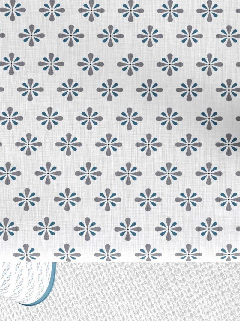 Nappe rectangulaire anti tache en Coton - Clema Bleu - Kiabi