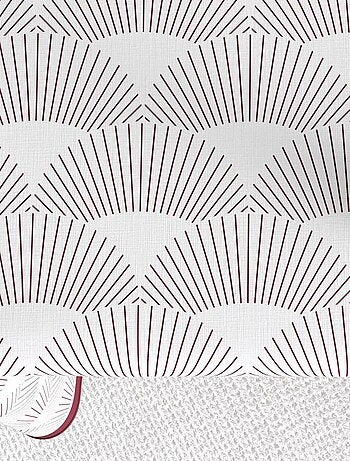 Nappe rectangulaire anti tache en Coton - Eclat Prune