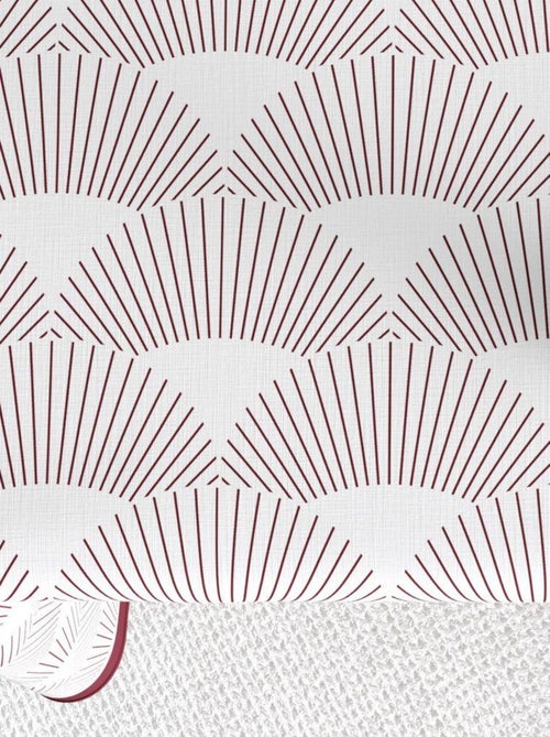 Nappe rectangulaire anti tache en Coton - Eclat Prune - Kiabi