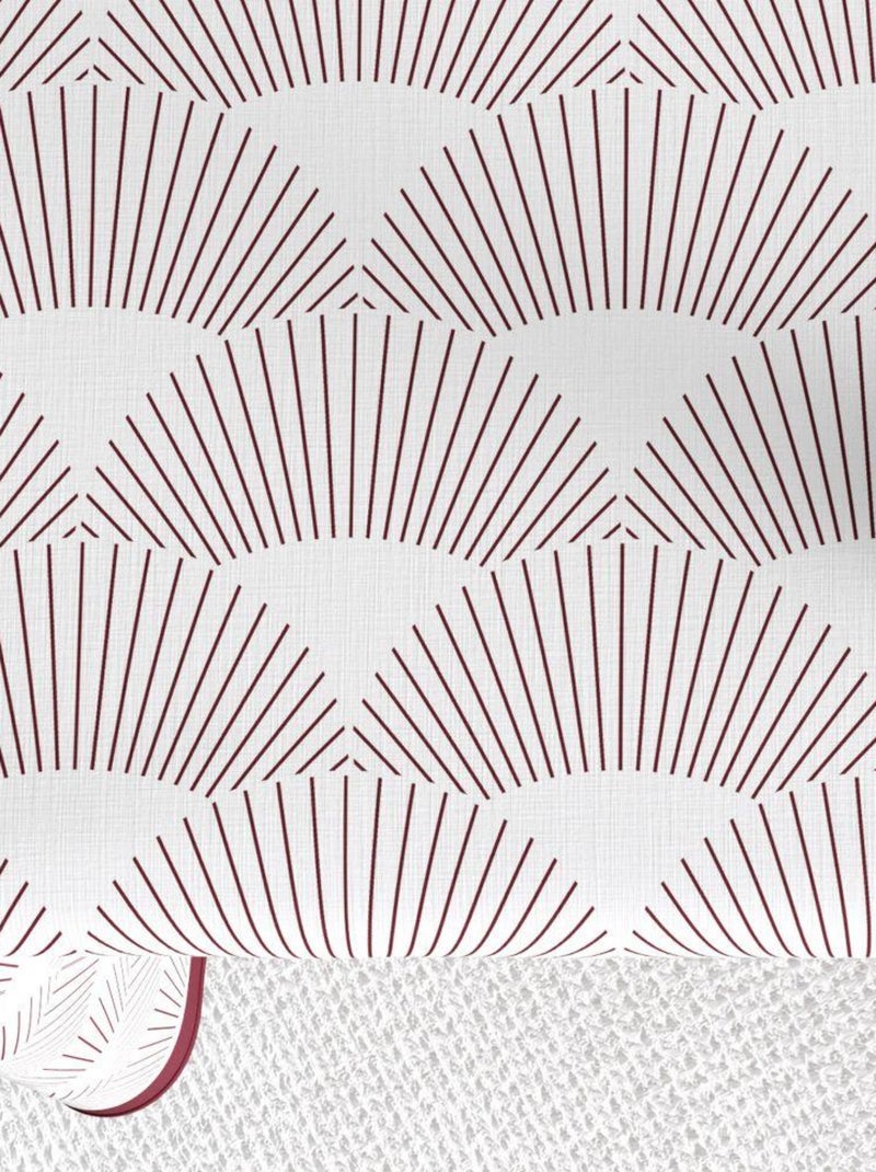 Nappe rectangulaire anti tache en Coton - Eclat Prune Blanc - Kiabi